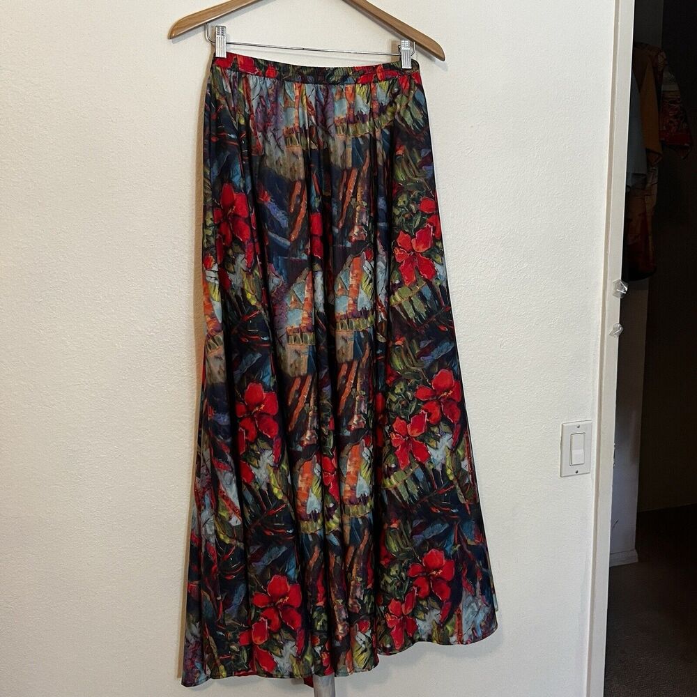 Maxi Skirt Designer Christian Siriano Floral Full Volume Large NWT Festival Wear
